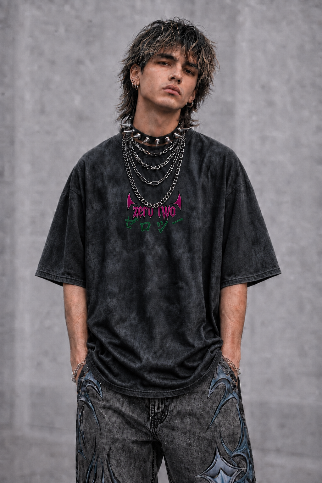 Blank Oversize ZERO TWO-UPSET